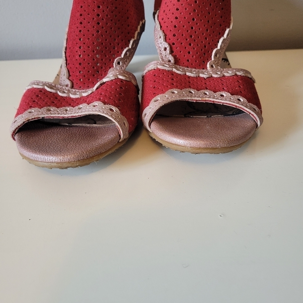 DKode T Strap Open Toed Sandals With Back Ties, VGUC, Size 38 - Picture 4 of 11